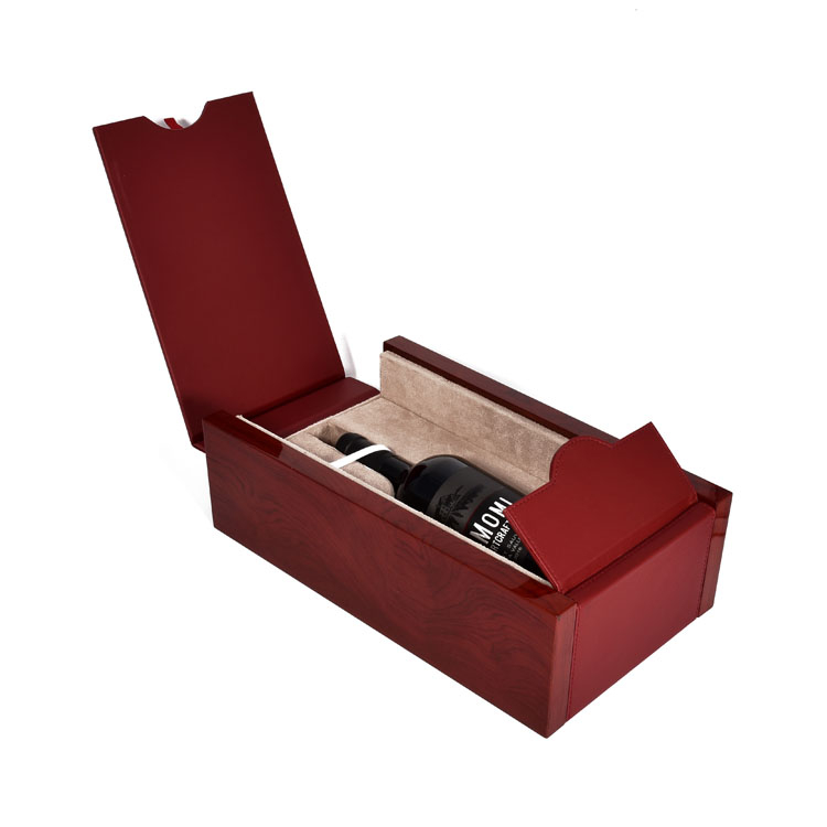 Printed End Panels Shape Holder Souvenir Hinged Reusable Bags Collection Random Chocolates Wooden Wine Box product reference