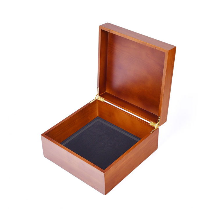 Oak Hinged Matt Logo Engraved Wooden Gift Box product reference