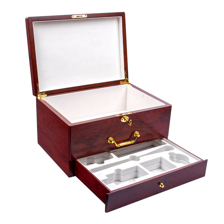 Manufacturers Wholesale High-end Piano Lacquer Handmade Wooden Gift Packaging Box product reference