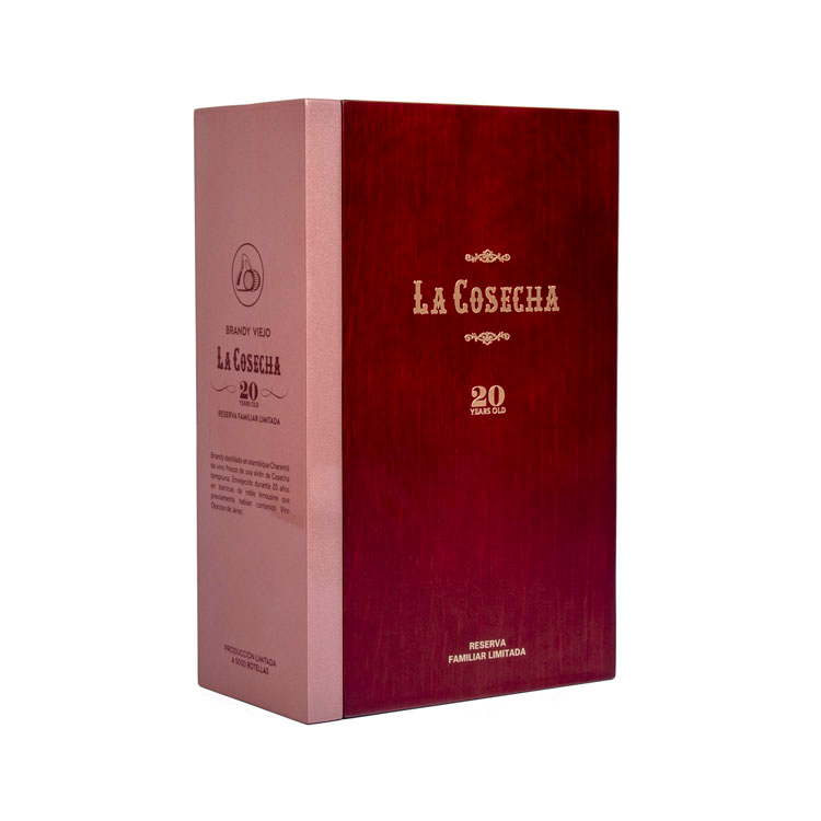 Brandy Glass Bottle Flip Flap Wine Wooden Box product reference