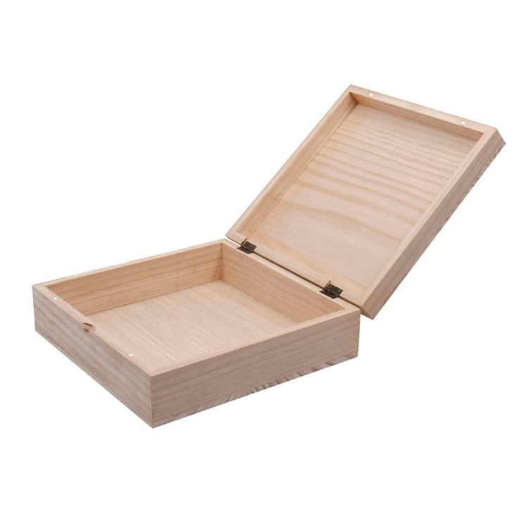 Natural color balsa Box with 6 Compartments Bag Caddy Wooden tea box with Closable Lid product reference