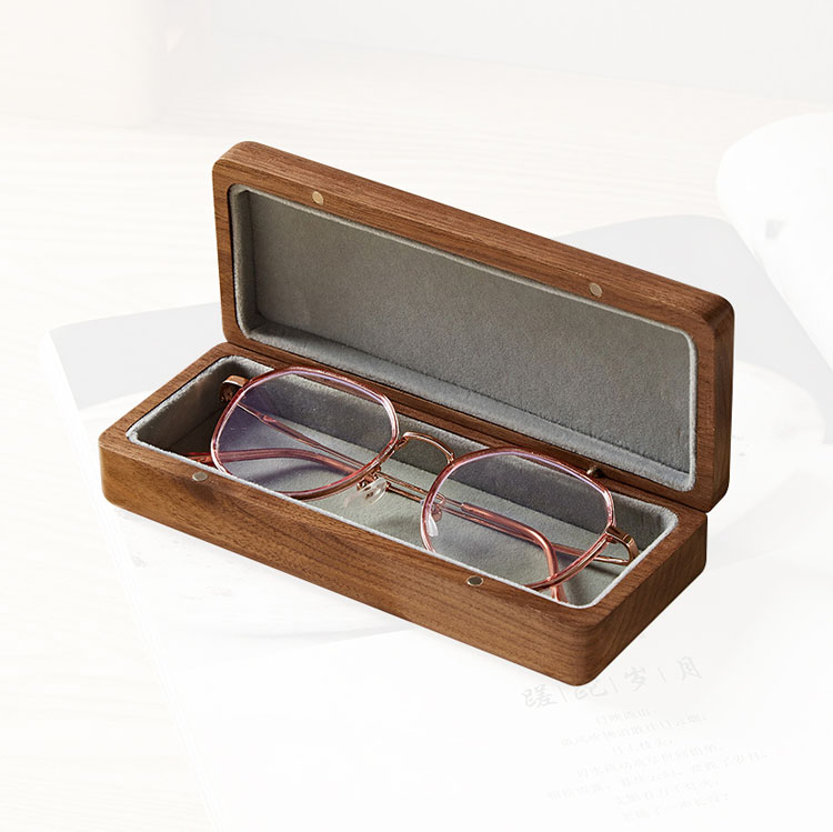 Leather Oversized Sunglasses Packaging Boxes Case For Display Wood Packing Box product reference