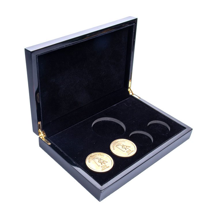 Multi Currency Wooden Coin Collector Set Storage Box Case With Trays Wood Packing Box product reference
