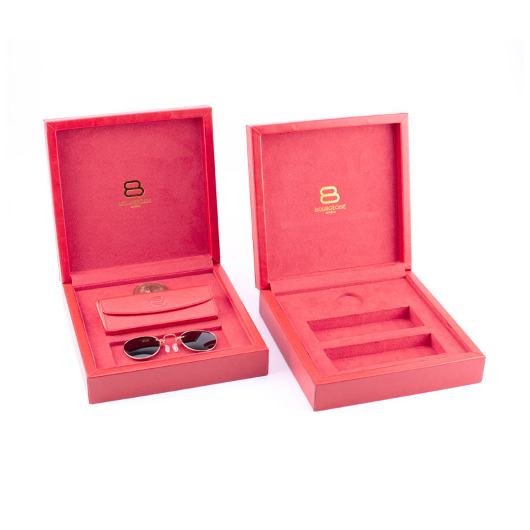 OEM Luxury Red Sunglass Packaging Cases Box For Gift product reference