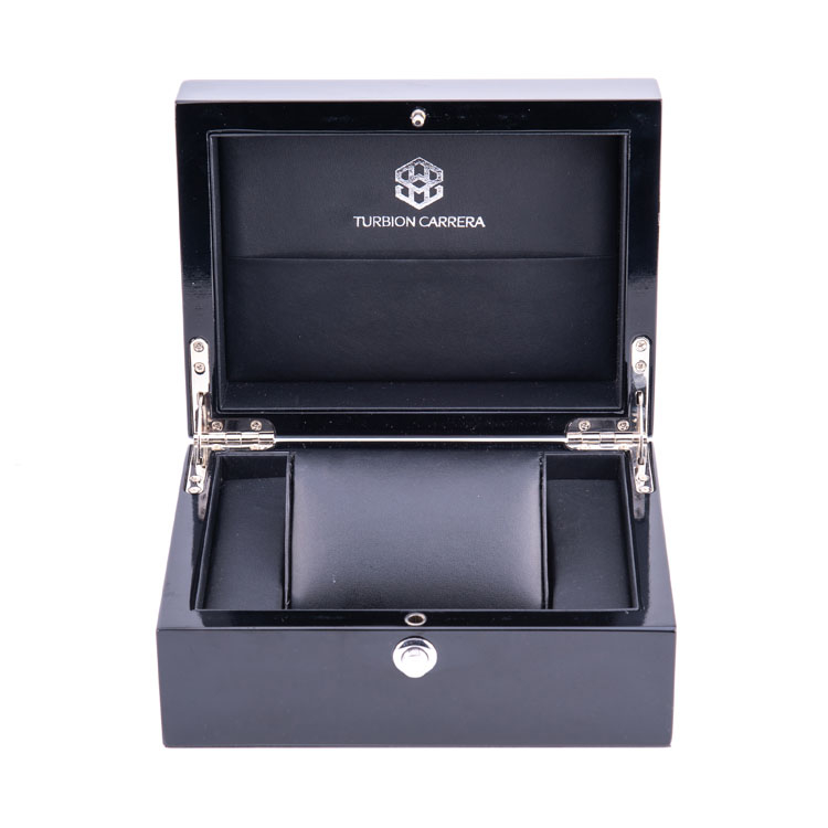 Boxes Wood Cases Glossy For Watches Mahogany Luxury Special Black Presentation Big High Wooden Watch product reference