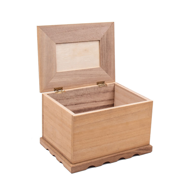 Unfinished Pine Paulownia Wood Gift Packaging Box Balsa Wood Box product reference