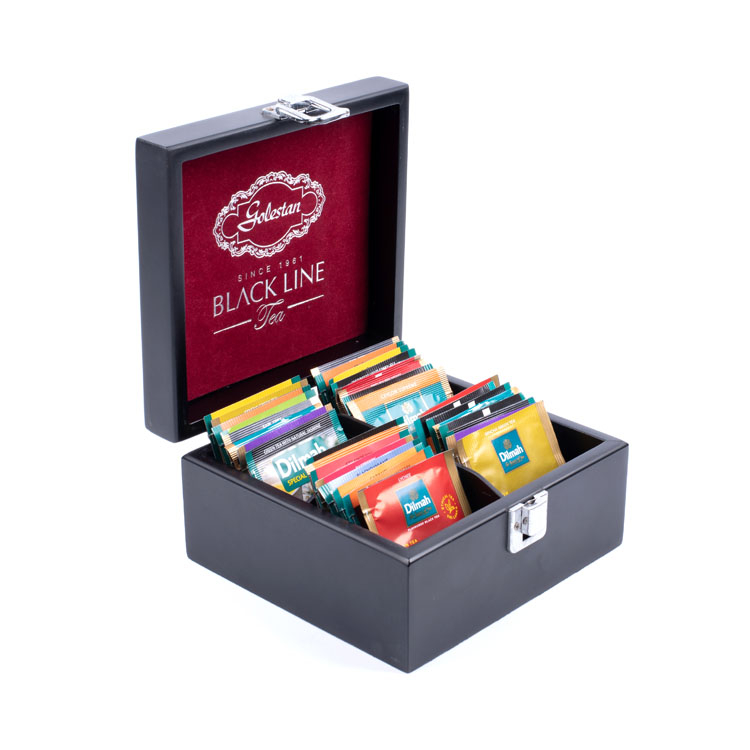 Pioneer Woman Wooden Tea Bag Wood Box product reference