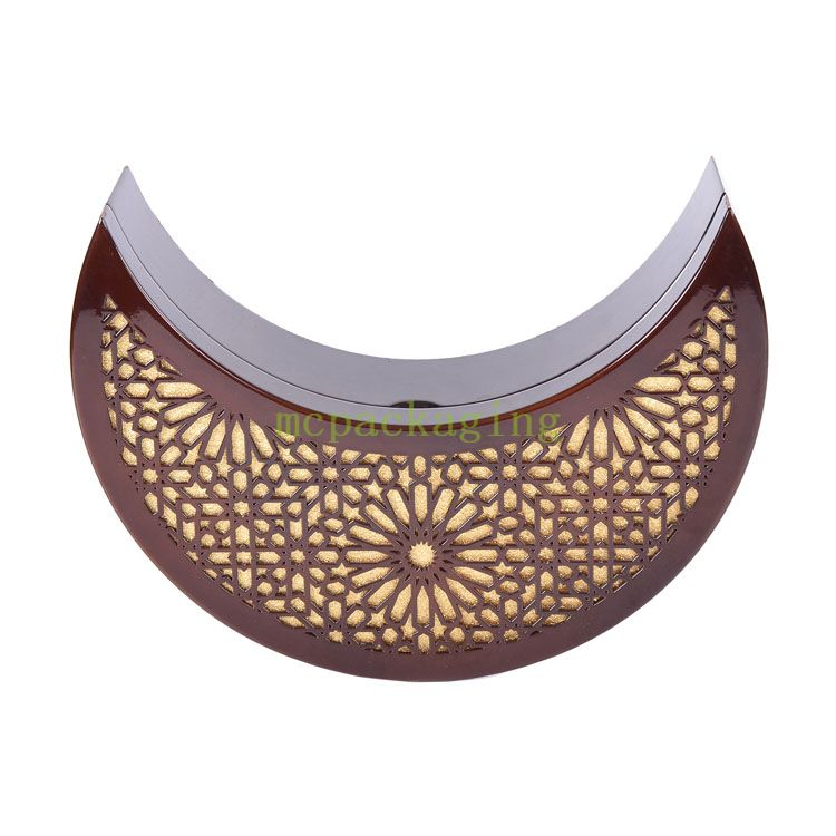 KSA Jeddah Season Moon Shape Wood Chocolate Dates Gft Box Display In Dubai product reference