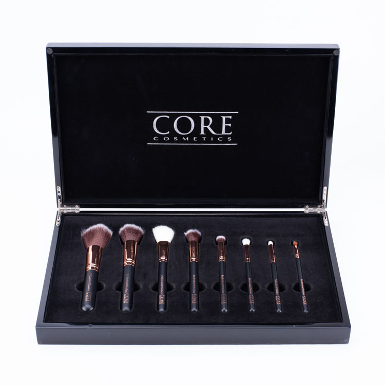 Wooden Makeup Brush Set Luxury Black Piano Box product reference