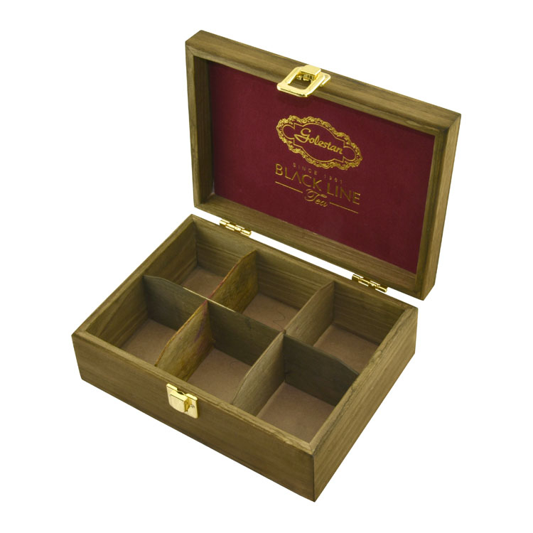 Erasing Color Solid Wood Natural Teabag Wooden Box product reference