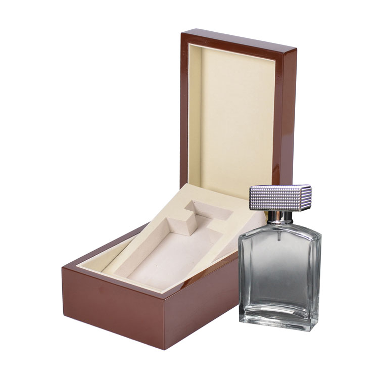 Small Brown Rectangular Inner Tray with Movable Elastic Hinge for Storage And Display of Perfume product reference