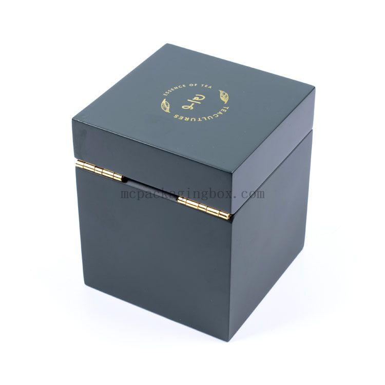 Empty Tall Round Cylinder White Matte Black Double Lid Airtight Metal Coffee Box Tea Tins product reference