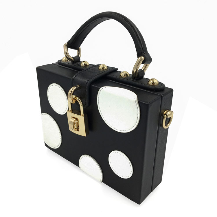 Packing Folding Hotel Bathroom Tissues And Single Metal Black with White PU Leather Small Tote product reference