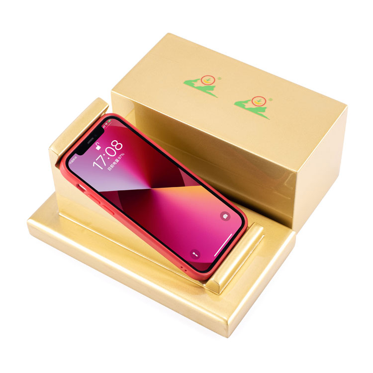 Glossy Golden Luxury Display Perfume Wood Box product reference