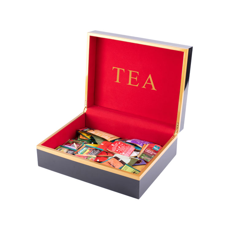 Luxury Made Wooden Tea Box White Tea Wood Box Wooden Tea Bag Box product reference