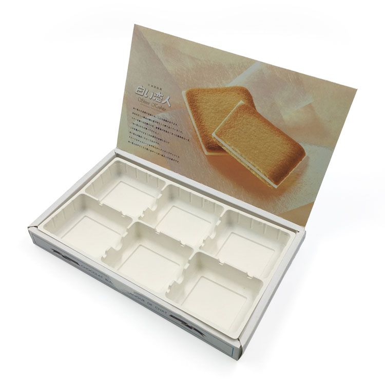 Food Grade Flip Top Paper Cookie Box Full Color Printed Pastry Packaging Box with 6 product reference
