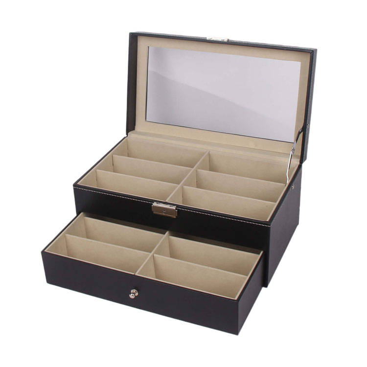 Eye Milk Bottle Wood Wooden With Glass Mosaic Sunglasses Case Box product reference